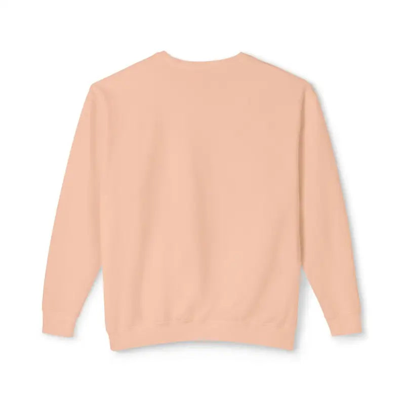 Peach-colored crewneck sweatshirt from Rhody Unisex Lightweight Crewneck Sweatshirt collection