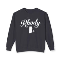 Rhody Sweatshirt Collection Featuring Rhode Island Outline Unisex Lightweight Crewneck - Ocean State Styles