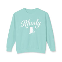 Rhody Sweatshirt Collection Featuring Rhode Island Outline Unisex Lightweight Crewneck - Ocean State Styles