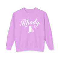 Rhody Sweatshirt Collection Featuring Rhode Island Outline Unisex Lightweight Crewneck - Ocean State Styles