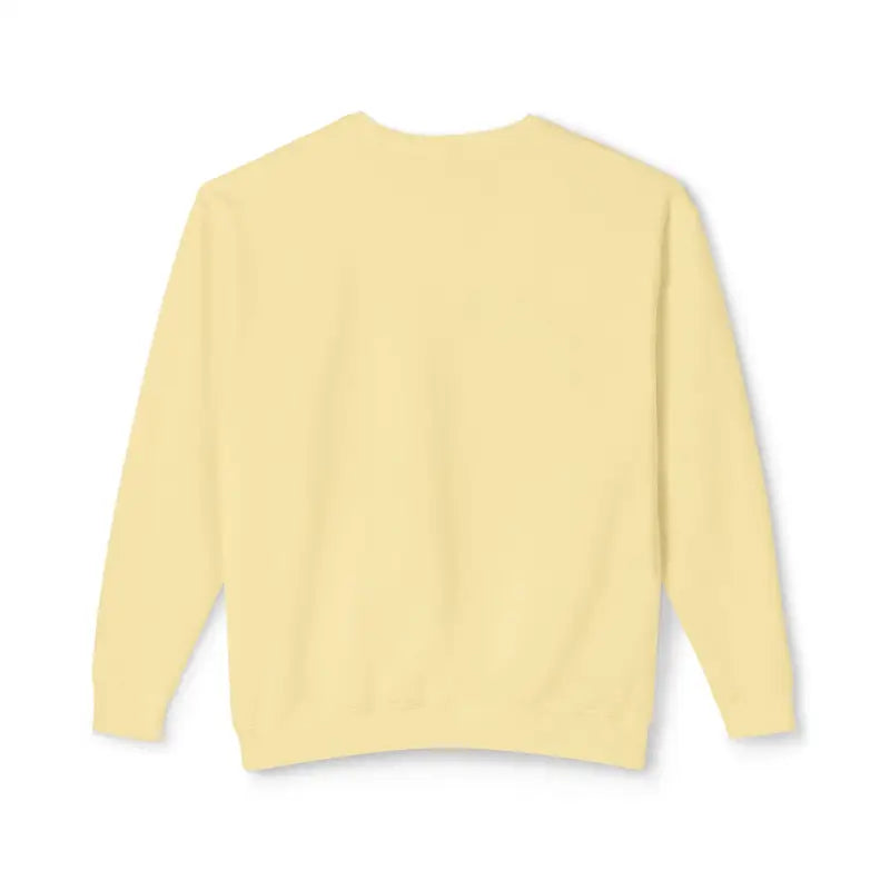 Pale yellow Rhody Unisex Lightweight Crewneck Sweatshirt for casual comfort wear