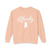 Rhody Sweatshirt Collection Featuring Rhode Island Outline Unisex Lightweight Crewneck - Ocean State Styles