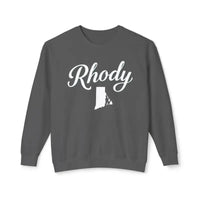 Rhody Sweatshirt Collection Featuring Rhode Island Outline Unisex Lightweight Crewneck - Ocean State Styles