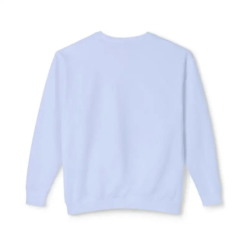 White long-sleeved sweatshirt from Rhody Unisex Lightweight Crewneck Sweatshirt collection