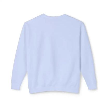 White long-sleeved sweatshirt from Rhody Unisex Lightweight Crewneck Sweatshirt collection