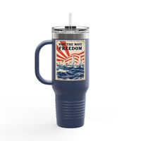 Ride The Wave Of Freedom 40oz Travel Mug - Ocean State Styles