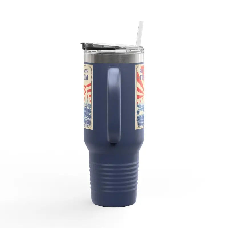 Ride The Wave Of Freedom 40oz Travel Mug - Ocean State Styles