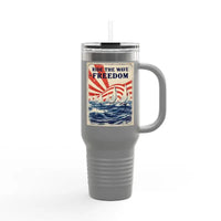 Ride The Wave Of Freedom 40oz Travel Mug - Ocean State Styles