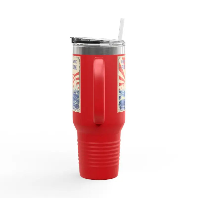 Ride The Wave Of Freedom 40oz Travel Mug - Ocean State Styles
