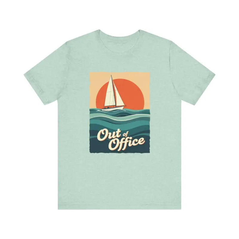 Light blue Sailboat Graphic T-Shirt from the Summer Collection for casual fashion