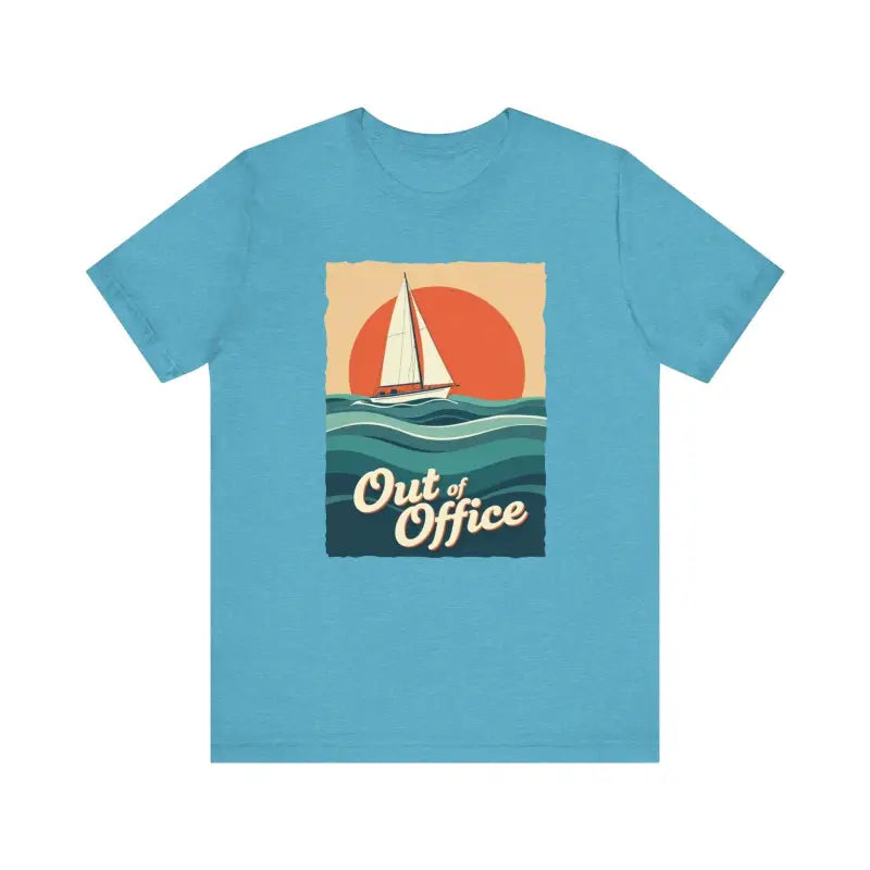 Blue T-shirt with sailboat graphic from Sailboat Graphic T Shirt Summer Collection
