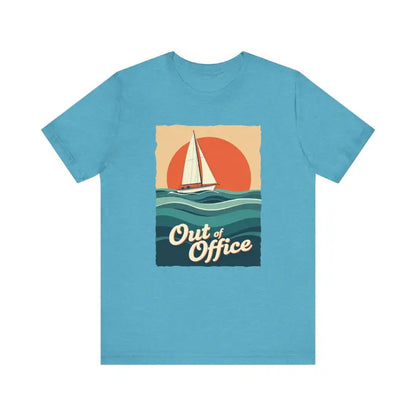Blue T-shirt with sailboat graphic from Sailboat Graphic T Shirt Summer Collection