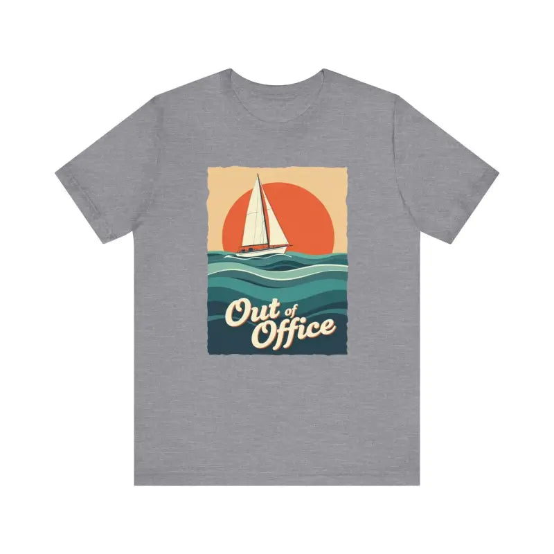 Gray Sailboat Graphic T-Shirt from the Summer Collection for stylish casual wear