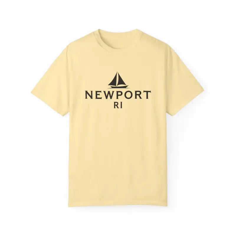 Sailboat T Shirt Simple Newport RI Design for Beach Lovers - Ocean State Styles