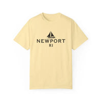 Sailboat T Shirt Simple Newport RI Design for Beach Lovers - Ocean State Styles