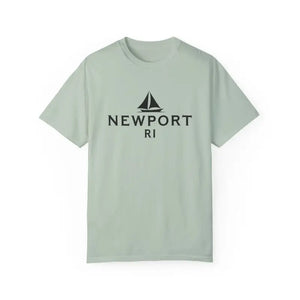 Sailboat T Shirt Simple Newport RI Design for Beach Lovers - Ocean State Styles