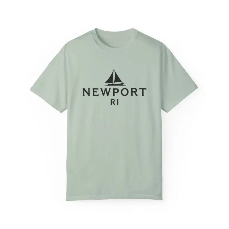 Sailboat T Shirt Simple Newport RI Design for Beach Lovers - Ocean State Styles