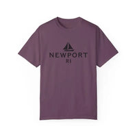 Sailboat T Shirt Simple Newport RI Design for Beach Lovers - Ocean State Styles