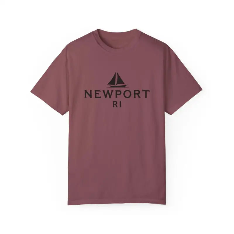 Sailboat T Shirt Simple Newport RI Design for Beach Lovers - Ocean State Styles