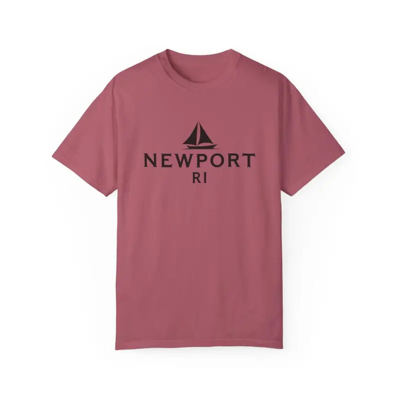 Sailboat T Shirt Simple Newport RI Design for Beach Lovers - Ocean State Styles