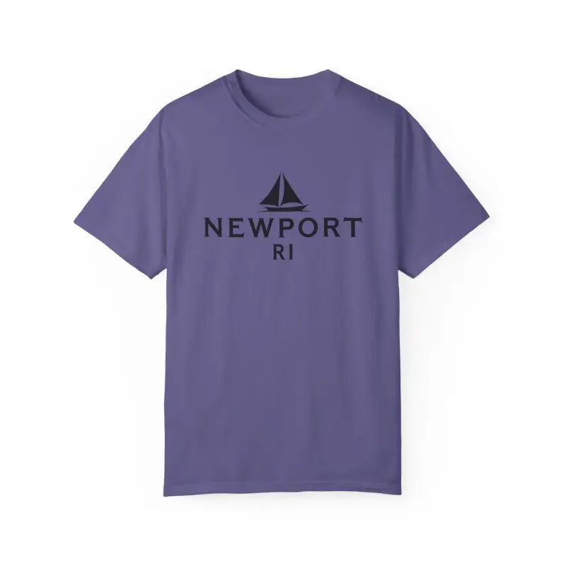 Sailboat T Shirt Simple Newport RI Design for Beach Lovers - Ocean State Styles
