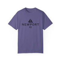 Sailboat T Shirt Simple Newport RI Design for Beach Lovers - Ocean State Styles