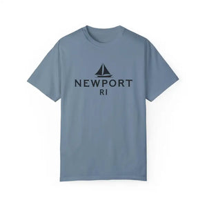 Sailboat T Shirt Simple Newport RI Design for Beach Lovers - Ocean State Styles