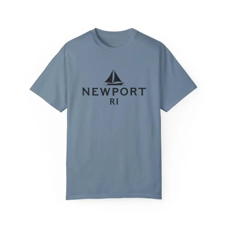 Sailboat T Shirt Simple Newport RI Design for Beach Lovers - Ocean State Styles