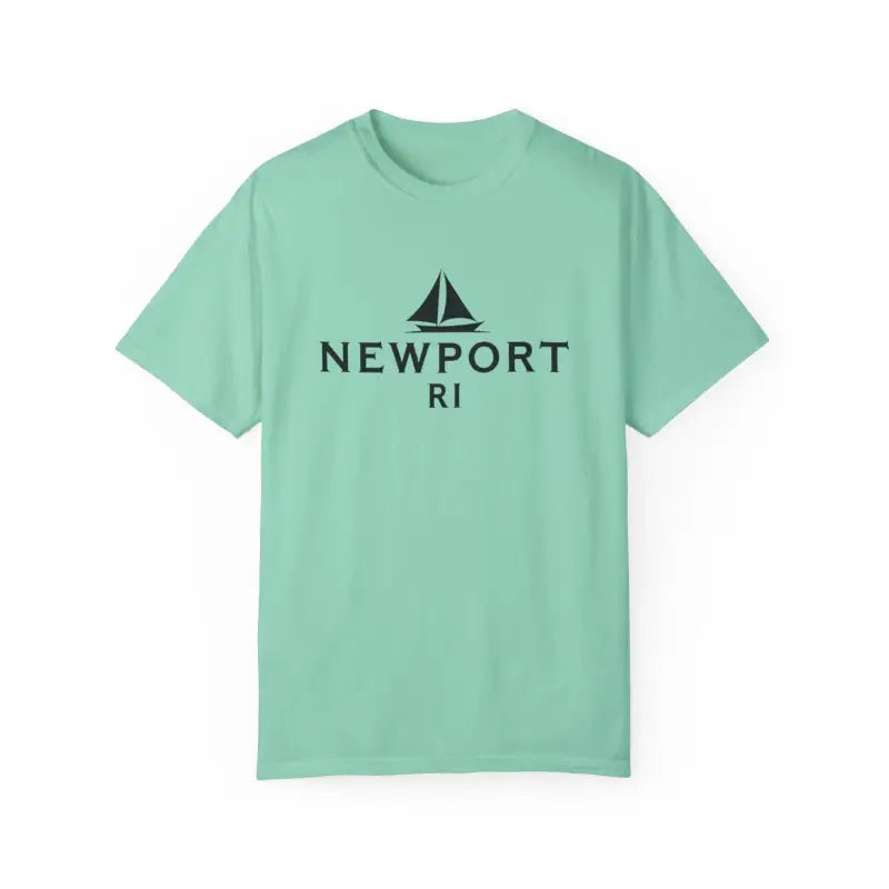Sailboat T Shirt Simple Newport RI Design for Beach Lovers - Ocean State Styles