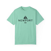 Sailboat T Shirt Simple Newport RI Design for Beach Lovers - Ocean State Styles
