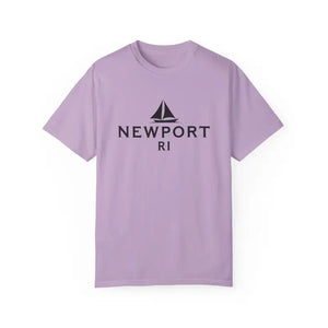 Sailboat T Shirt Simple Newport RI Design for Beach Lovers - Ocean State Styles