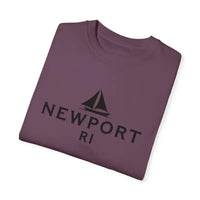 Sailboat T Shirt Simple Newport RI Design for Beach Lovers - Ocean State Styles