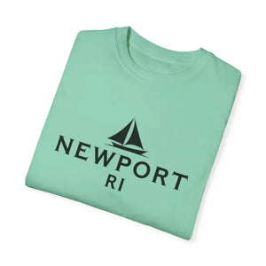 Sailboat T Shirt Simple Newport RI Design for Beach Lovers - Ocean State Styles