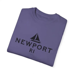 Sailboat T Shirt Simple Newport RI Design for Beach Lovers - Ocean State Styles