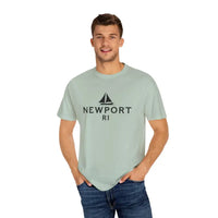 Sailboat T Shirt Simple Newport RI Design for Beach Lovers - Ocean State Styles
