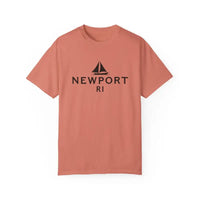 Sailboat T Shirt Simple Newport RI Design for Beach Lovers - Ocean State Styles