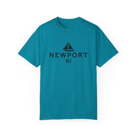 Sailboat T Shirt Simple Newport RI Design for Beach Lovers - Ocean State Styles