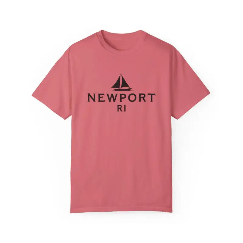 Sailboat T Shirt Simple Newport RI Design for Beach Lovers - Ocean State Styles