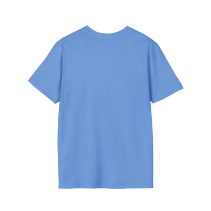 Blue short-sleeved t-shirt from the Salmon T Shirt With Beach Scene collection