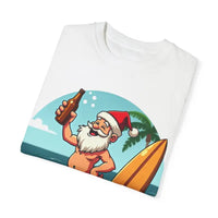 Santa Drinking Beer Surf Tropical Unisex T Shirt Fun Wear - Ocean State Styles