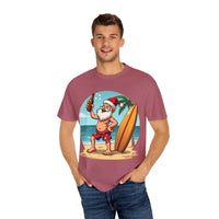Santa Drinking Beer Surf Tropical Unisex T Shirt Fun Wear - Ocean State Styles