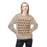 Santa With His Chicks Fleece Crewneck Sweatshirt - Ocean State Styles