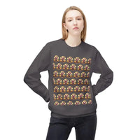 Santa With His Chicks Fleece Crewneck Sweatshirt - Ocean State Styles