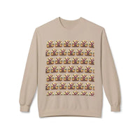 Santa With His Chicks Fleece Crewneck Sweatshirt - Ocean State Styles