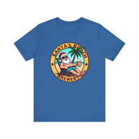 Santa's Beach Brewery T Shirt Festive Comfort Tee for All - Ocean State Styles