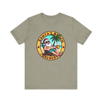 Santa's Beach Brewery T Shirt Festive Comfort Tee for All - Ocean State Styles