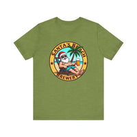 Santa's Beach Brewery T Shirt Festive Comfort Tee for All - Ocean State Styles
