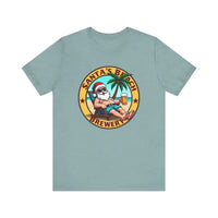 Santa's Beach Brewery T Shirt Festive Comfort Tee for All - Ocean State Styles