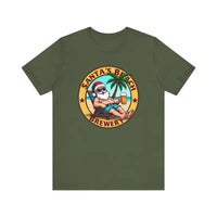 Santa's Beach Brewery T Shirt Festive Comfort Tee for All - Ocean State Styles