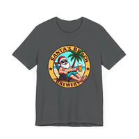 Santa's Beach Brewery T Shirt Festive Comfort Tee for All - Ocean State Styles